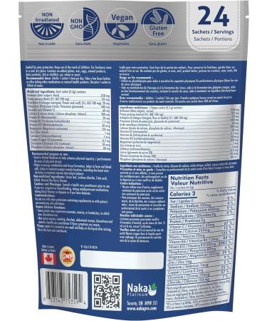 Naka Electrolytes + Energy Natural Hydration Drink Mix powder Berry Flavour Caffeine Free Botanical Boost with Beetroot Hawthorn Berry and Ginseng Made in Canada (24 sachets) - Buy Online on SooperMarket.com