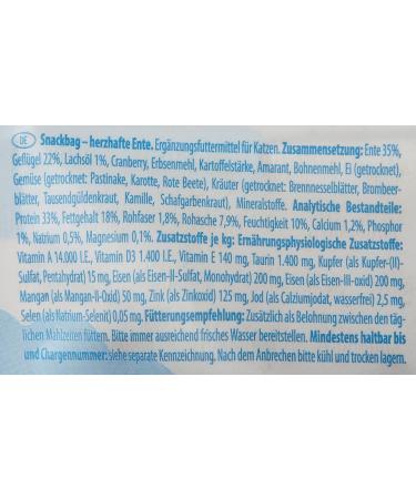 Mjamjam Premium Katzensnack - Hearty Duck 125g | Natural Cat Treats No Synthetic Preservatives - 1 Pack - Buy Online on SooperMarket.com