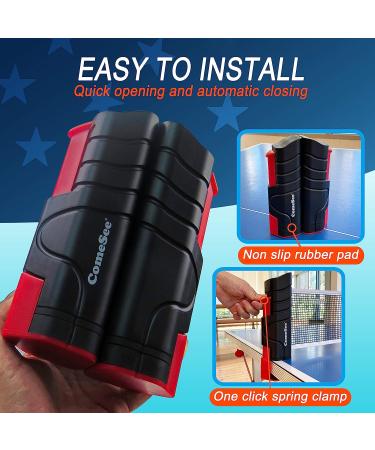 Comesee Retractable Ping Pong Net - Table Tennis Nets and Posts Replacement in Black - Buy Online on SooperMarket.com