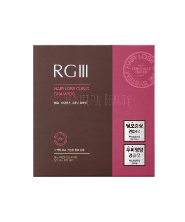 RGIII Hair Regeneration Clinic Shampoo Set - Red Ginseng Saponin, 6 Natural Ingredients - Hair Loss, Regrowth, Strengthening - Men & Women - 3pc (17.58oz x 3) - Buy Online on SooperMarket.com