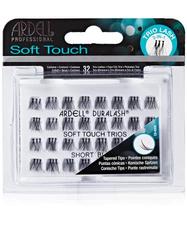 Ardell Soft Touch Trio Individuals Knotted  Short Black 32 Count (Pack of 1)