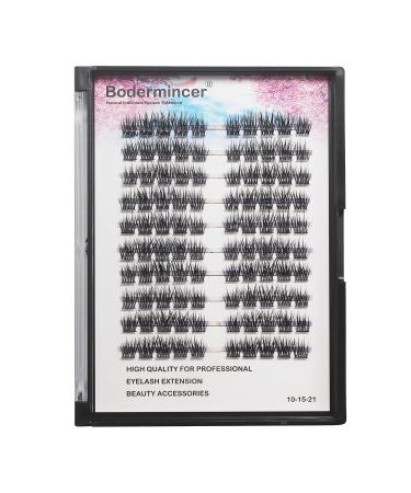 Buy Bodermincer WF03YHK-3 100pcs Professional Makeup Individual Cluster Eyelashes - Perfect for Eyelash Extensions | 10MM Grafting Fake False Lashes - Buy Online on SooperMarket.com
