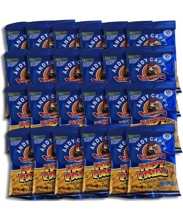 Cheddar & Hot Fries Snacks Value Pack by Tribeca Curations | 120 Cal Packs | 24 Bags Each - Buy Online on SooperMarket.com