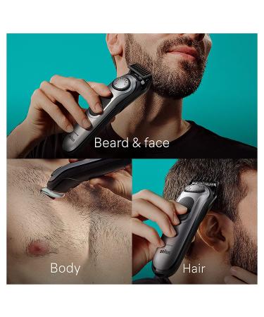Braun All-in-One Style Kit Series 7 7410: 8-in-1 Men's Trimmer with Beard, Body Trimmer & Hair Clippers - Waterproof, 40 Length Settings - Buy Online on SooperMarket.com