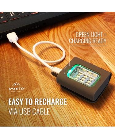 AVANTO PRO Clip On Running Light - 300 Lumen LED, USB Rechargeable, Night Running Gear - For Runners, Joggers, Dog Walking - Reflective Vest Addon - 2-3h Use Time - Buy Online on SooperMarket.com