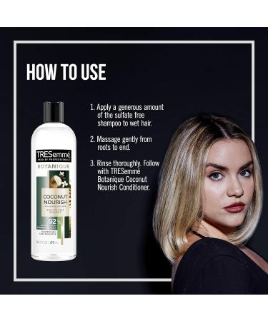 TRESemm Botanique Coconut Nourish Shampoo for Dry Frizzy Hair - 16 Fl Oz (Pack of 4) - Buy Online on SooperMarket.com