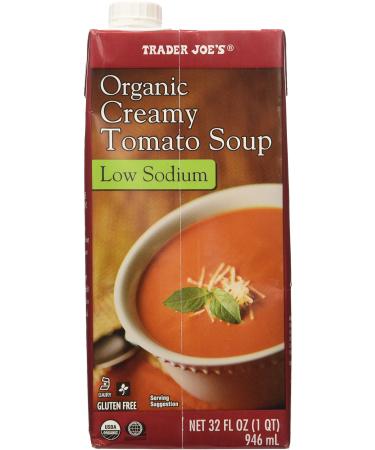 2 boxes of Trader Joe's Organic Creamy Tomato Soup Low Sodium Gluten Free