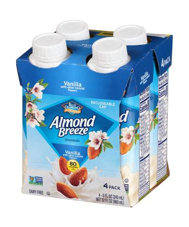 Almond Breeze Vanilla Almond Milk 8oz - Dairy Free, Pack of 4 - Buy Online on SooperMarket.com