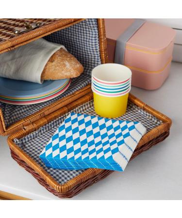 HEKU Bavarian Blue 100 Napkins | 3-Layer 33x33cm | Perfect for Special Occasions - International Shipping Available - Buy Online on SooperMarket.com
