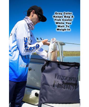 Fitzgerald Fishing Tournament Weigh in Fish Bag - Heavy Duty Fish Bags That Transport Fish Safely  are Leak and Rip Resistant  Include Zipper Closure - Mega Bag Logo - Buy Online on SooperMarket.com