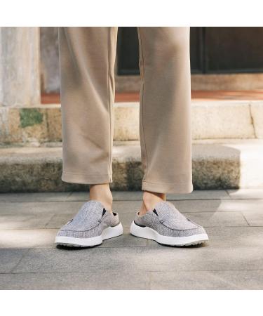 OrthoComfoot Men's Plantar Fasciitis Foot Pain Relief Loafers - 8 W4 Light Grey - Buy Online on SooperMarket.com