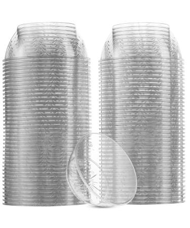 Clear Mini Plastic Bowls - (Bulk 100 Pack) 6 Oz Disposable Premium Hard Plastic Dessert Bowls for Serving, Weddings, Catering, Parties, Ice Cream, Home or Event Party Supplies (100) Plastic Bowls