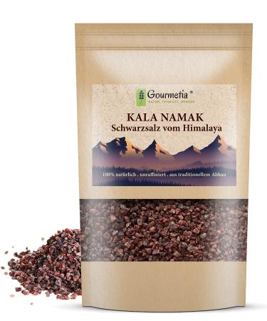 Gourmetia Kala Namak Salt coarse 400g natural black salt/sulphur salt from India - also as fine 400 g (1 pack) coarse
