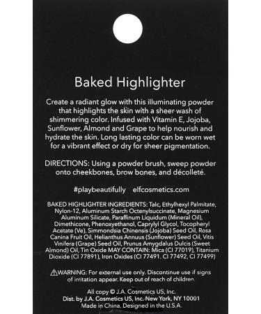 e.l.f. Baked Highlighter Moonlight Pearls 0.16oz & 0.17oz - Pack of 4 | Sheer Shimmering Color - Buy Online on SooperMarket.com
