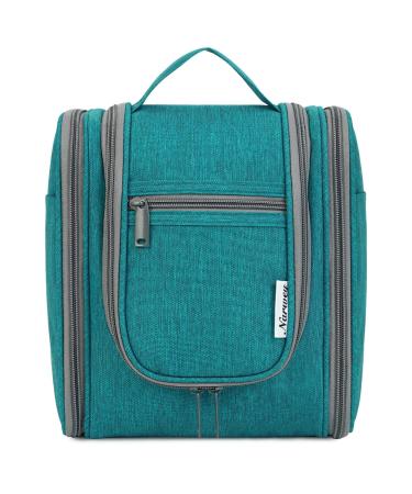 Travel Hanging Toiletry Wash Bag Makeup Cosmetic Organizer for Women Girls Kids (Teal (Medium))