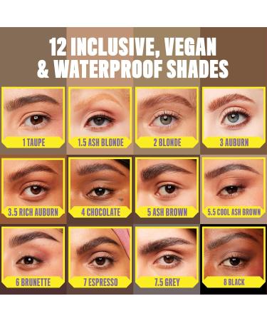 Buy NYX Professional Makeup Micro Brow Pencil - Vegan Chocolate | Double-Ended Tool with Lifting Pencil & Brush | International Shipping Available - Buy Online on SooperMarket.com