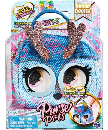 Purse Pets Micros Denim Deerie: Stylish Small Purse with Eye Roll Feature for Girls 5+ - Kids Toys - Buy Online on SooperMarket.com