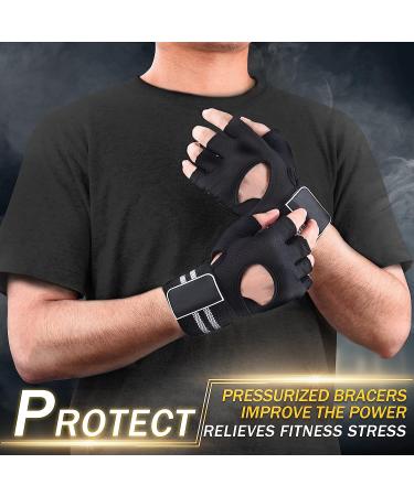 Astaresk 'Rock-Climber' Workout Gloves with Wrist Wrap Support - Full Palm Protection for Men and Women - Ideal for Weightlifting, Training, Fitness, Exercise, Hanging, Pull-ups - Large Size - Buy Online on SooperMarket.com
