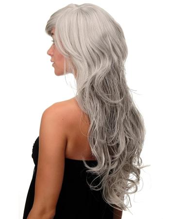 Ladies WIG ME UP - Grey Silver Black Mix Wavy Very Long Wig 70 cm - Curly Style for International Shipping - Buy Online on SooperMarket.com