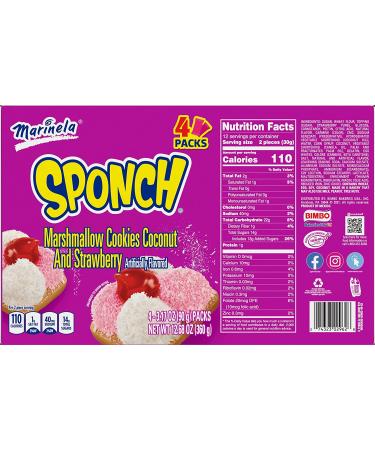 Marinela Sponch Marshmallow Cookies 8ct - Delicious Snack Treat for Any Occasion - Buy Online on SooperMarket.com