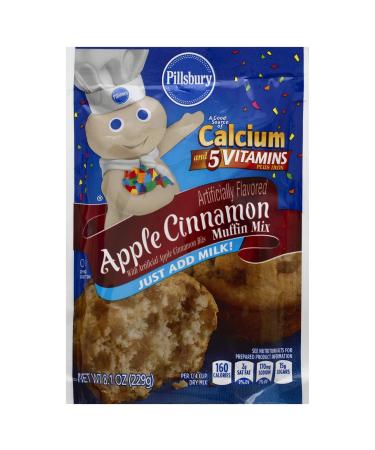 Pillsbury Apple Cinnamon Flavored Muffin Mix 7-Ounce (Pack of 12)