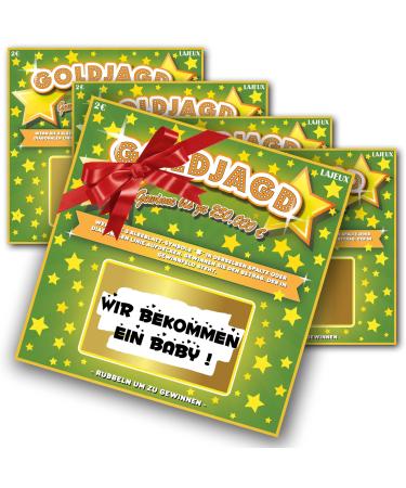 Lajeux - pregnancy - we get a baby - Lotto jackpot loose - pregnancy announce with joking - (5 cards)