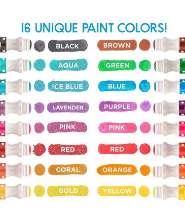 Washable Dot Markers 16 Pack with Activity Sheets - Kids Arts & Crafts Kit with Glitter - Toddler & Preschool Supplies - Buy Online on SooperMarket.com