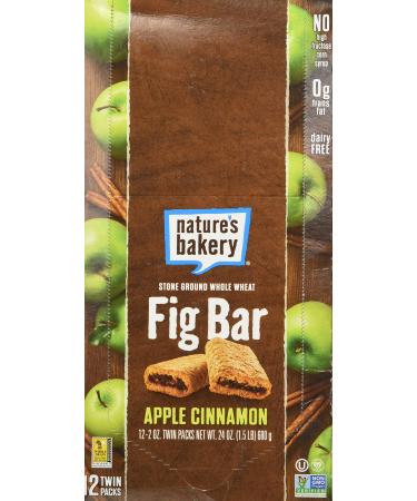 NATURES BAKERY BAR FIG WW APPLE CINNAMON, 2 OZ, PK- 12
