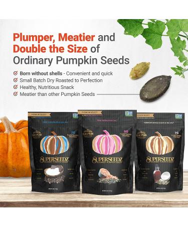 Premium Select Line by SuperSeedz | Pumpkin Seeds with Vermont Maple Sugar & Sea Salt | Vegan, Keto, Whole 30 | 8g Plant Based Protein | Nut & Gluten Free Snack | Made in USA | 4oz (Pack of 6) - Buy Online on SooperMarket.com