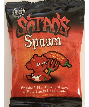 Hot Headz Satan's Spawn Evil Hot Chilli Gummy Bears 125 grams