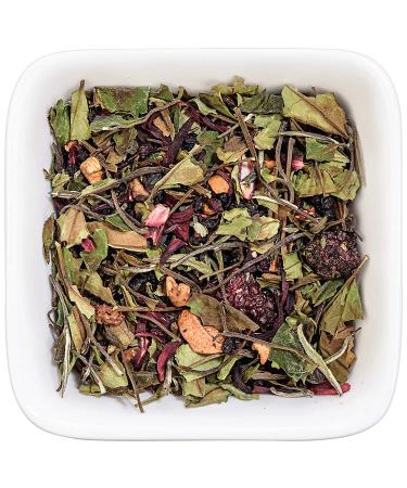 Tealyra White Garden Bouquet Tea Blend - Hibiscus, Strawberry, Raspberry - Antioxidant-Rich Loose Leaf Tea - All Natural Ingredients - 110g - Buy Online on SooperMarket.com