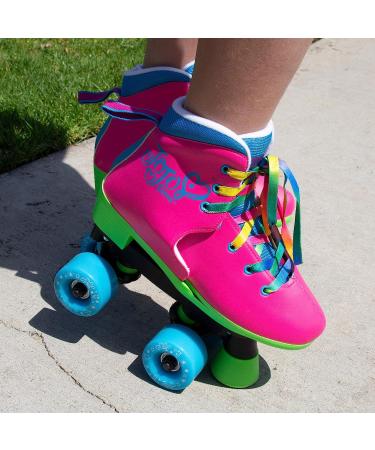 Circle Society Classic Adjustable JoJo Siwa Children's Roller Skates  12-3 US Girls  Rainbow Jojo Party In Pink 12-3 - Buy Online on SooperMarket.com