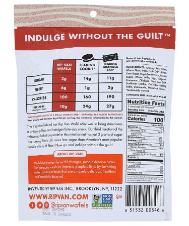 RIP VAN WAFELS Snickerdoodle Mini Wafels - 3.55 oz | Delicious Snack Treats - Buy Online on SooperMarket.com
