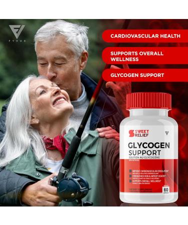 Sweet Relief Glycogen Capsules Sweet Relief Glycogen Health and Wellness Multivitamin Support Supplement Sweet Relief Advanced Maximum Strength Blood Sugar Cleanse Support Relief (60 Capsules) - Buy Online on SooperMarket.com