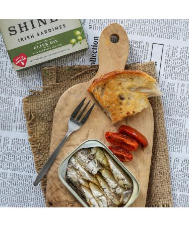 Shines Tinned Irish Sardines in Olive Oil Tomato Sauce and Spring Water - Pilchards - 3x 106g Cans - Buy Online on SooperMarket.com