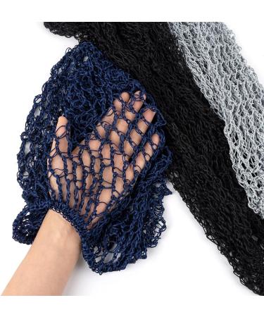 Framendino 3-Piece Long Mesh Crochet Hair Net Set for Women - Soft Sleeping Cap & Hair Accessories - Buy Online on SooperMarket.com