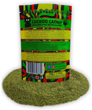 Cuckoo Catnip - Organic Fine Blend Cat Nip - Stalk Free 100% Natural - Buy Online on SooperMarket.com