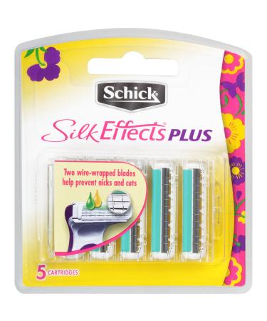 Schick Silk Effects Plus Razor Blade Refills for Women - 5 Count