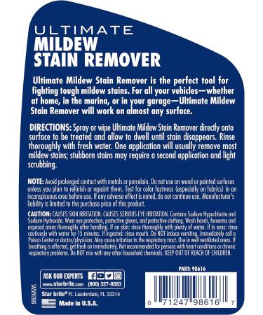 Star brite Ultimate Mildew Stain Remover - Spray Gel Formula - Buy Online on SooperMarket.com