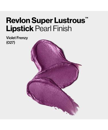 Revlon Super Lustrous Lipstick in Berries Violet Frenzy (027) - Moisturizing Formula with Vitamin E and Avocado Oil - Buy Online on SooperMarket.com