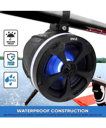Pyle PLUTV55BTR 5.25 1000W Waterproof Off Road Speakers with RGB Light - Marine Grade Wakeboard Tower Speakers for ATV/UTV Jeep Boat - Buy Online on SooperMarket.com
