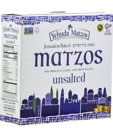 Yehuda Jerusalem Baked Unsalted Matzo - 10.5 oz (Pack of 1) - Buy Online on SooperMarket.com
