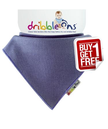 Dribble Ons Bib (0-24 Months) Blueberry