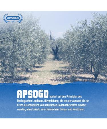 Buy Organic Apsogo Extra Virgin Olive Oil - Premium Cold Pressed from Crete Greece | 500ml Mild & Fruity Quality Oil - Buy Online on SooperMarket.com