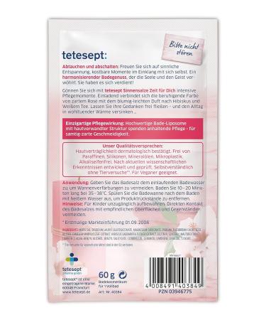Buy tetesept Swimming Salt Senses | Sea Salt Care Bath - 10 x 60g | Revitalize Soul & Spirit | International Shipping Available - Buy Online on SooperMarket.com