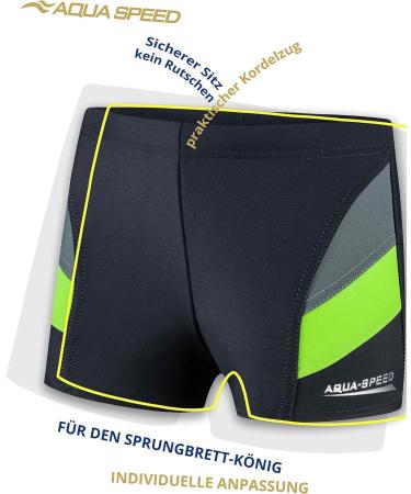 Aqua Speed Boys Swimming Trunks | Gray-Green Swimwear | Free eBook | Quality Badepants for Kids 152/38 - Buy Online on SooperMarket.com