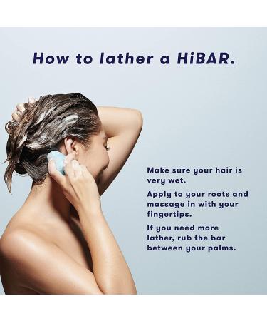 HiBAR Conditioner Bar - All Natural, Plastic Free, Eco-Friendly, Travel Size, Color Safe & Moisturizing for Dry Hair - Buy Online on SooperMarket.com