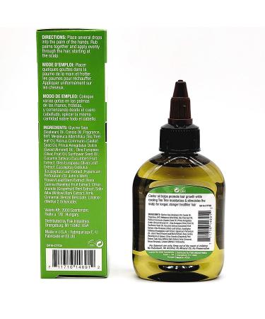 Difeel Premium Castor Plus Tea Tree Hair Oil - Pro-Growth & Scalp Care 2.5 oz - Buy Online on SooperMarket.com