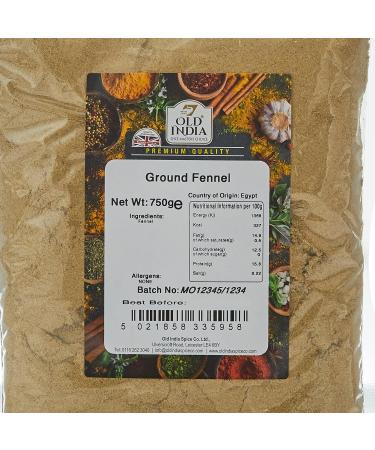 Old India Ground Fennel Seeds 750g - Premium Quality Spice Blend - Buy Online on SooperMarket.com