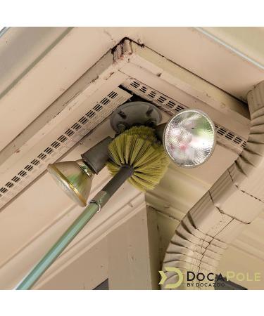 DocaPole 20-Foot Dusting Kit with 5-12 Ft Extension Pole - 4 Piece Set for High-Reach Cleaning - Includes 3 Duster Attachments for Cobwebs, Ceiling Fans, and More - Buy Online on SooperMarket.com